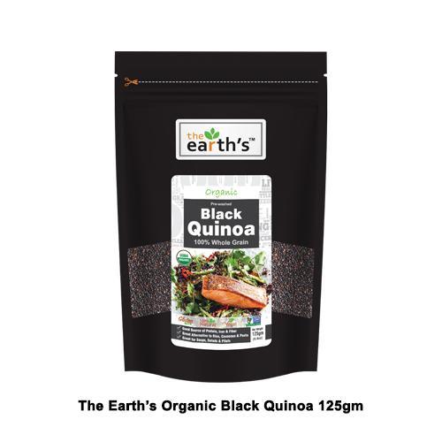 Earth's Black Quinoa Organic 125gm
