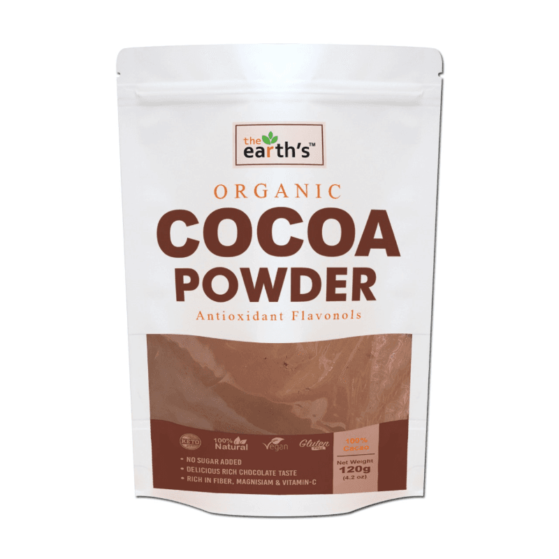 Earth's Organic Cocoa Powder 120gm